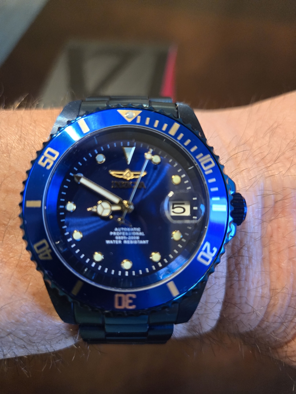Invicta Pro Diver Automatic Men's RARE Blue Label